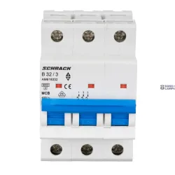 SCHRACK AM618332-- — Miniature Circuit Breaker AMPARO 6kA, B 32A, 3P SCHRACK AM618332-- — Miniature Circuit Breaker AMPARO 6kA, B 32A, 3P
