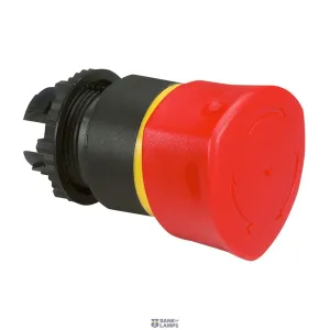 Legrand 023885 — Mushroom Push Button Head Osmoz Illuminated, Red, IP66, 22.5 mm, 40 mm, Yellow, Plastic