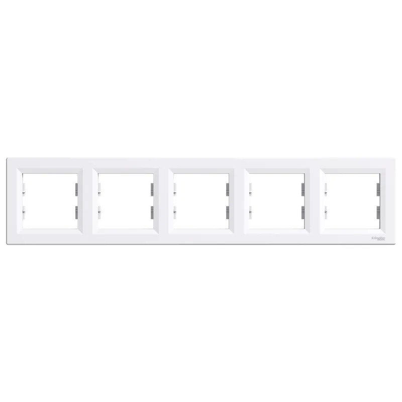 Schneider Electric Frame Asfora, White, 5-Gang EPH5800521