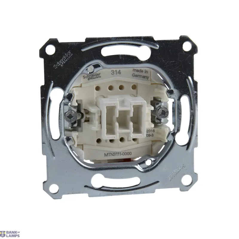 Schneider Electric Switch Merten Aquadesign 1P, 250 V, One-way Insert 1 Pole MTN3111-0000