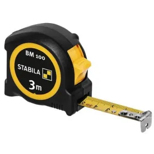 STABILA BM 100 pocket tape, metric scale 3m x 16 mm, Stabila