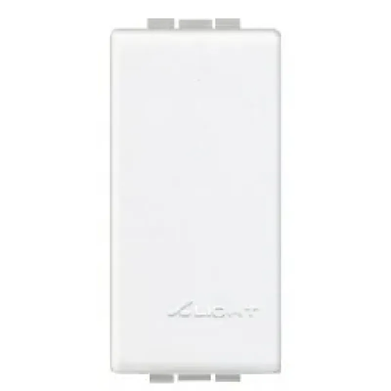 BTicino Blank Cover Plate LivingLight 1 Module, IP20, White N4950