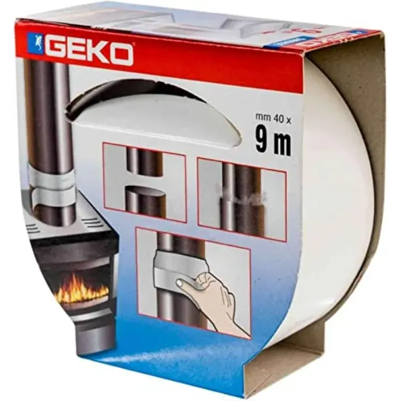 GEKO Alum. tape high temp. resist. 40x9M WH 230/85 GEKO 8014846940118