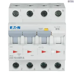EATON 120654 — mRB6-16/3N/B/01-A RCD/MCB combination, 16 A, 100 mA, MCB trip characteristic: B, 3p+N, RCD trip characteristic: A EATON 120654 — mRB6-16/3N/B/01-A RCD/MCB combination, 16 A, 100 mA, MCB trip characteristic: B, 3p+N, RCD trip characteristic: A