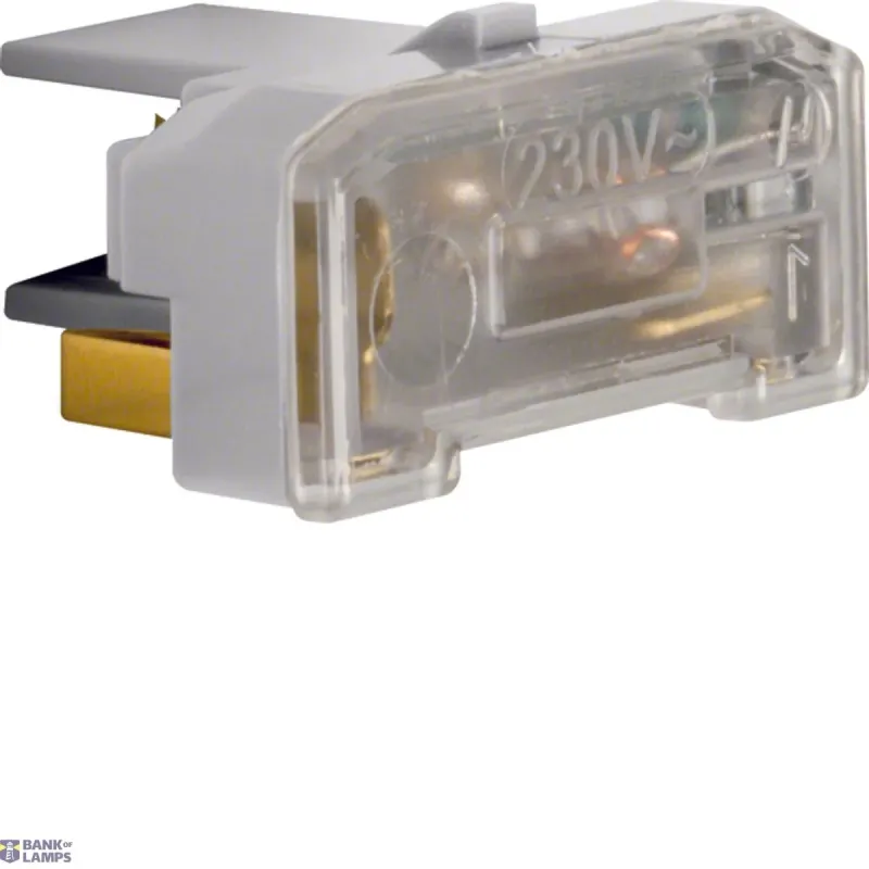 Berker Neon Lamp Unit N Terminal, Light Control, grey 1675