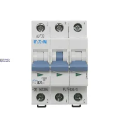 EATON 263390 — PL7-B20/3 Miniature circuit breaker (MCB), 20 A, 3p, characteristic: B EATON 263390 — PL7-B20/3 Miniature circuit breaker (MCB), 20 A, 3p, characteristic: B