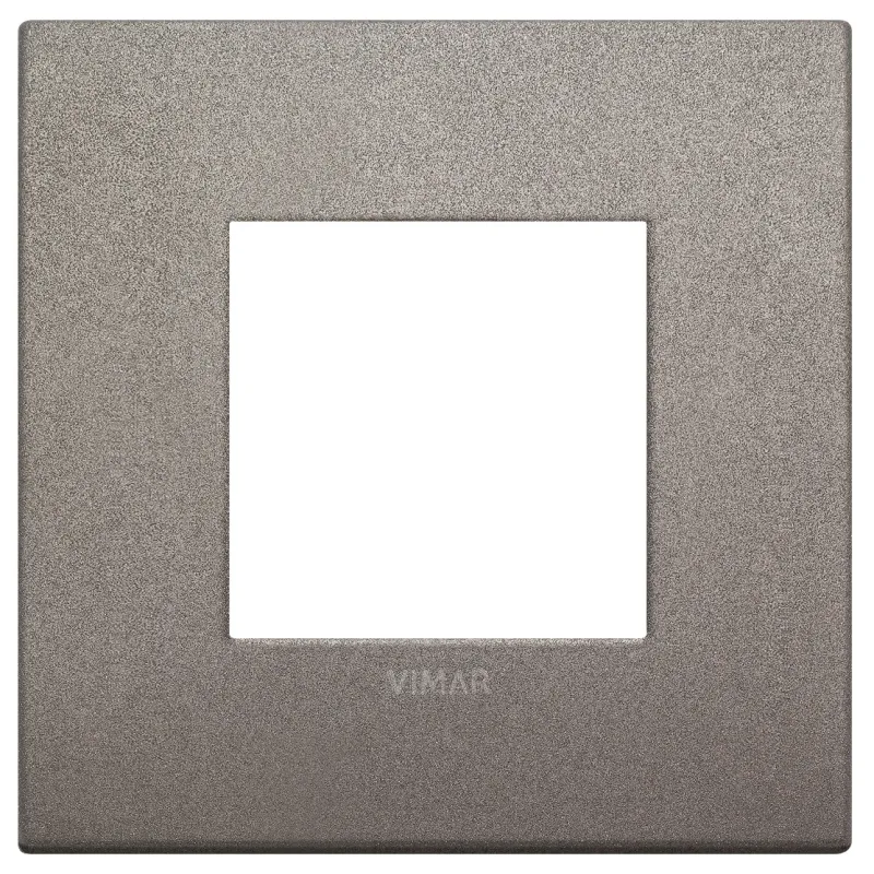 Vimar Classic plate 2M metal matt titanium 19642-04