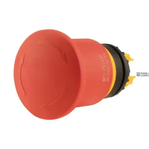 EATON 121462 — M22-PVT45P Emergency stop/emergency switching off pushbutton, RMQ-Titan, Palm-tree shape, 45 mm, Non-illuminated, Turn-to-release function, Red, yellow, RAL 3000