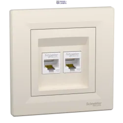 Schneider Electric EPH4400123 — Socket Asfora, UTP, RJ45, Cat 5e, Cream Schneider Electric EPH4400123 — Socket Asfora, UTP, RJ45, Cat 5e, Cream
