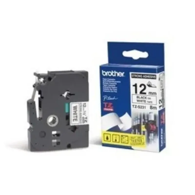 BROTHER Ar melnu uz baltas 6mm 31-1-TZE211