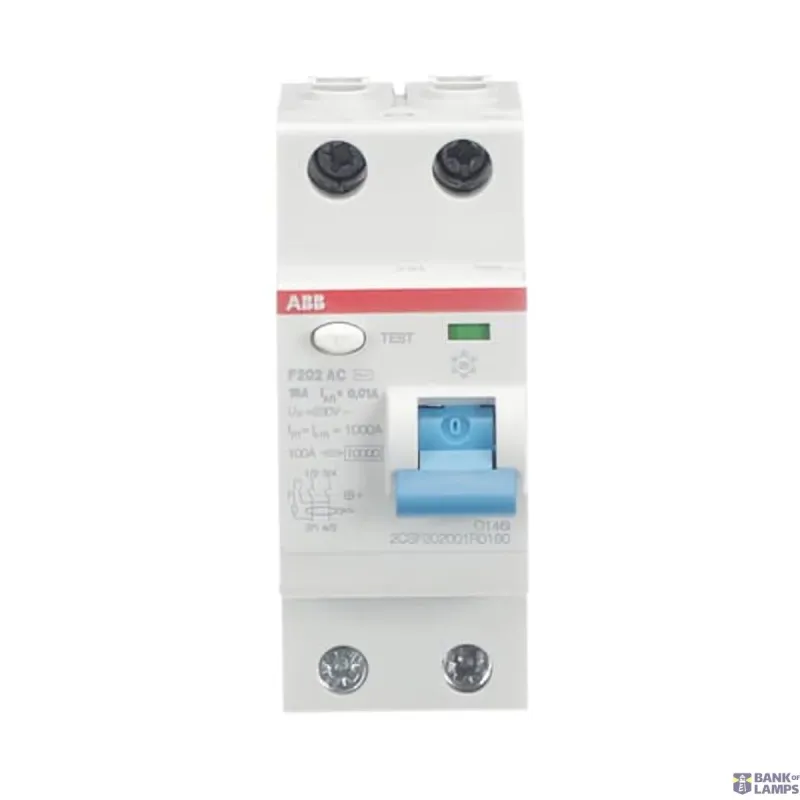 ABB F202 AC-16/0.01 Residual Current Circuit Breaker 2P AC type 2CSF202001R0160