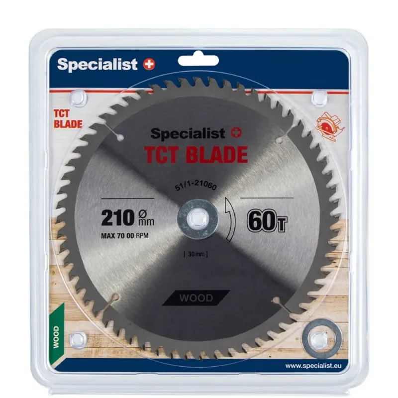 Specialist+ SPECIALIST+ griešanas disks, 210 x 60T x 30/20/16 mm 51-1-21060