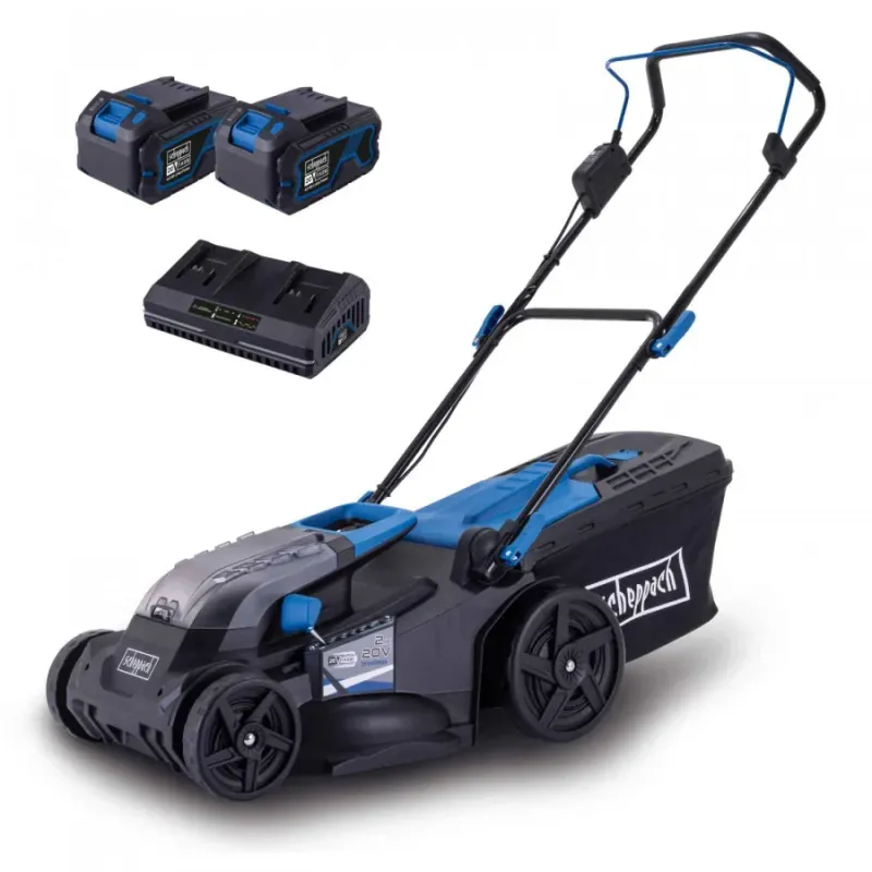 Scheppach Akumulatora mauriņa pļaujmašīna BC-MP430-X, Komplekts XL2 5911415400