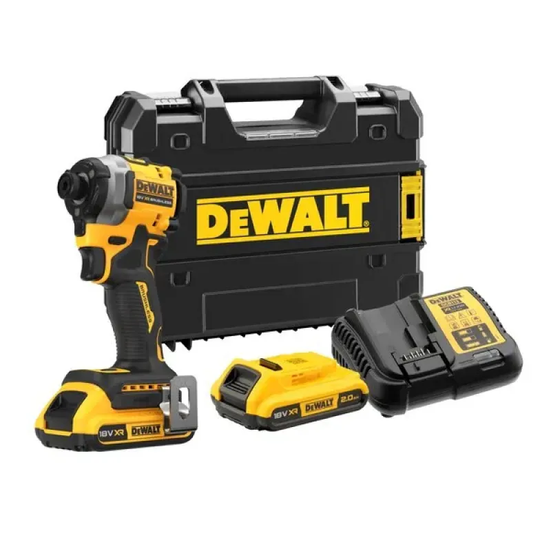 DeWalt 18V Brushless Compact Impact Driver with 2x2AH batteries DCF850D2T-QW