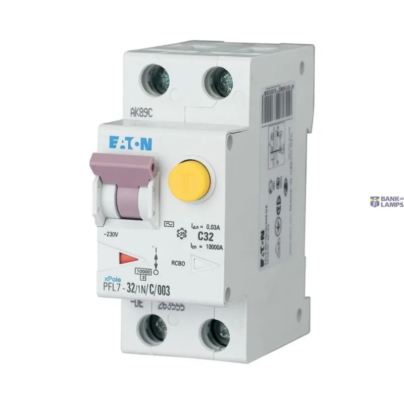 EATON PFL7-32/1N/B/003-A RCD/MCB combination, 32 A, 30 mA, MCB 263553