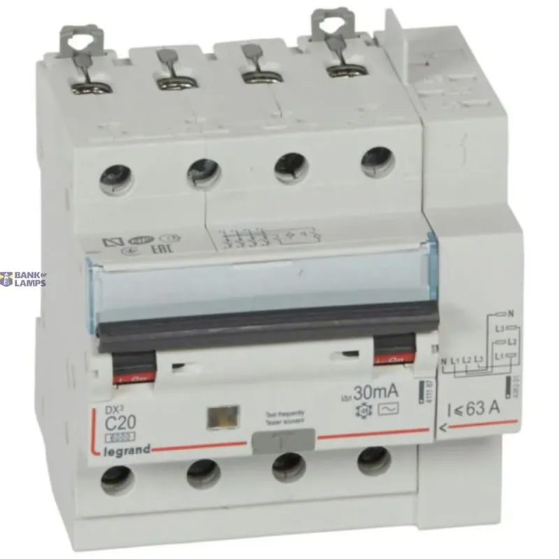 Legrand Residual Current Circuit Breaker with Overcurrent 411198