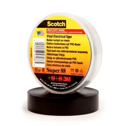 3M 7100079942 — Vinyl Electrical Tape Scotch Super 88, Black, 19 mm × 20 m