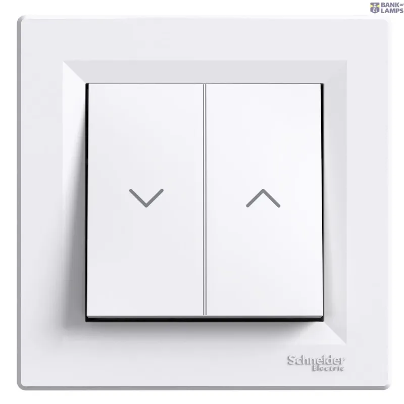 Schneider Electric Frame White, With, Asfora Blind Control Switch, Without EPH1300521