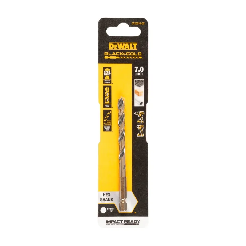 DeWalt Metāla urbja uzgalis HEX 1/4, 7,0 mm, DeWALT 26-5-DT20610