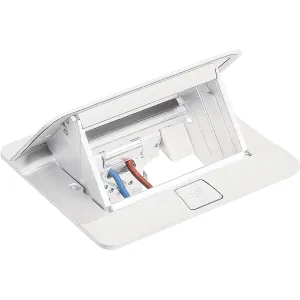 BTicino 150647NW — Pop-Up Box LivingLight 4 Modules, IP20, White, Aluminium, IK07 BTicino 150647NW — Pop-Up Box LivingLight 4 Modules, IP20, White, Aluminium, IK07