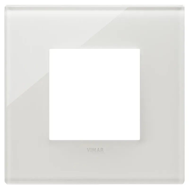 Vimar Plate 2M glass milky white 22642-71