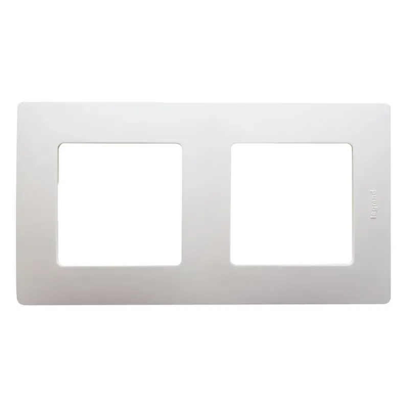 Legrand Plate Niloé Ivory, IK04, 156 mm, 10 mm, 86 mm, 2-Gang 665012