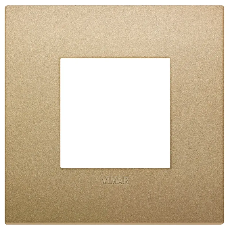 Vimar Classic plate 2M technopolymer matt gold 19642-78