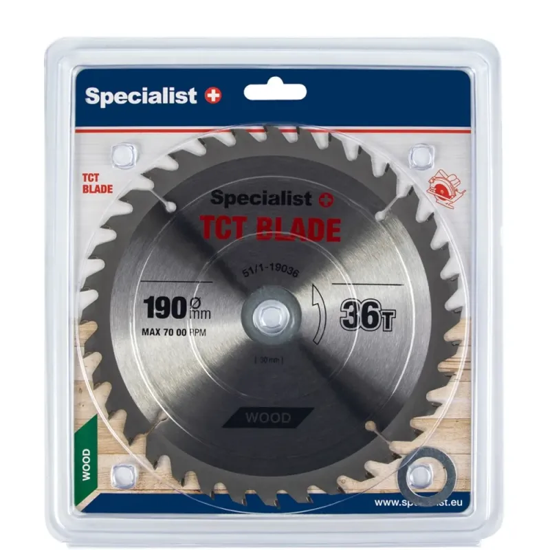 Specialist+ SPECIALIST+ griešanas disks, 190 x 36T x 30/20/16 mm 51-1-19036
