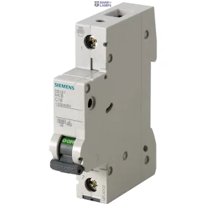 Siemens 5SL6106-7 — Miniature circuit breaker 230/400 V 6 kA, 1-pole, B, 4 A Siemens 5SL6106-7 — Miniature circuit breaker 230/400 V 6 kA, 1-pole, B, 4 A