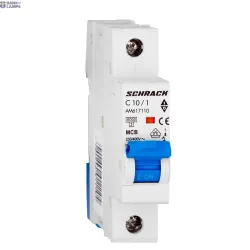 SCHRACK AM617110-- — Miniature Circuit Breaker AMPARO 6kA, C 10A, 1P SCHRACK AM617110-- — Miniature Circuit Breaker AMPARO 6kA, C 10A, 1P