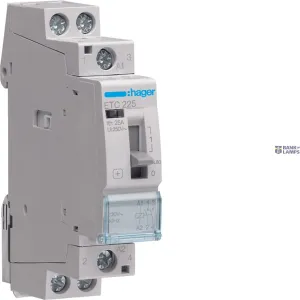 Hager ETC225 — kontaktors Night & Day, 25 A, 2NO, 230 V