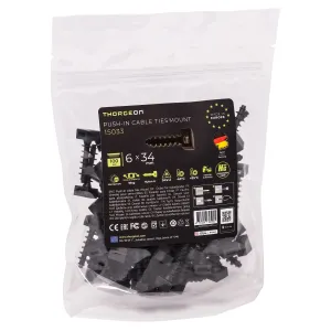 THORGEON 15033 — Screw Saddle Cable Support 6x34 black (100pcs) THORGEON 15033 — Screw Saddle Cable Support 6x34 black (100pcs)