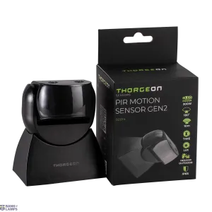 THORGEON 02016 — PIR Motion Sensor GEN2 10m max1200W IP65 Black THORGEON 02016 — PIR Motion Sensor GEN2 10m max1200W IP65 Black