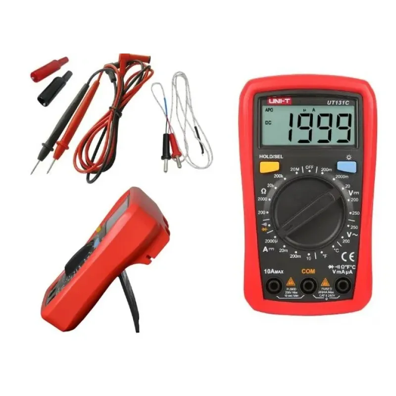 UNI-T Multimetrs UT131C CATII ar temperatūras mērīšanu, diožu UT131C