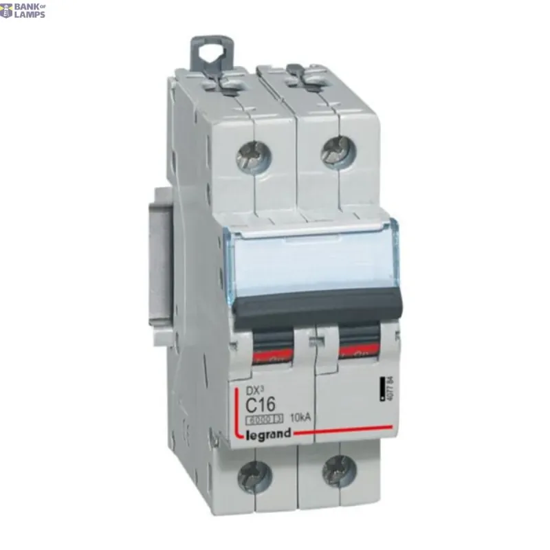 Legrand Circuit Breaker IP20, 16A, 25kA, 10kA, 6kA, 400V, 6000A 407784