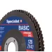Specialist+ SPECIALIST+ vēdekļveida slīpēšanas disks BASIC ZK100, 125 mm 250-51210