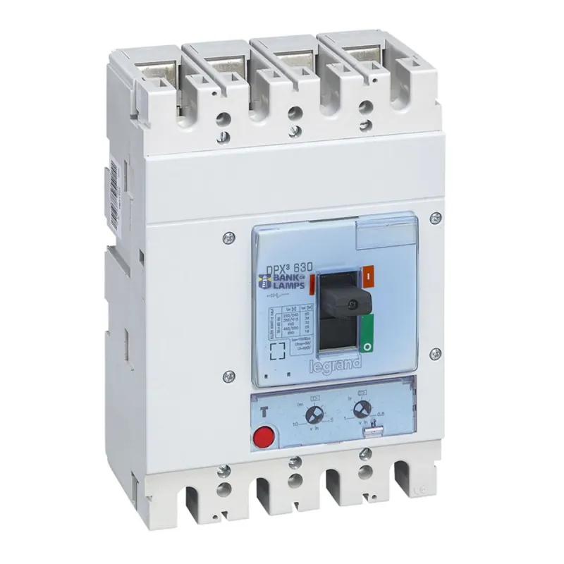 Legrand Moulded Case Circuit Breaker DPX3 630 4P, 630 A, 36 kA, 400 422009