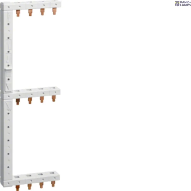 Hager Residual Current Circuit Breaker Busbar, 3P+N 3R, 125 mm KCF668L