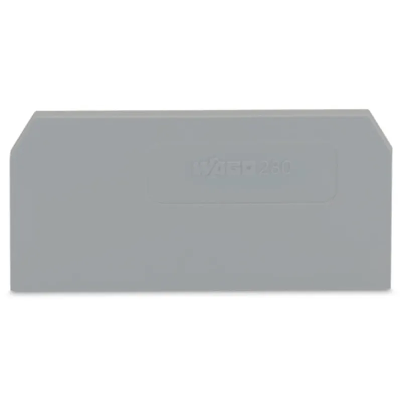 WAGO End and Intermediate Plate Gray, Orange, 2.5 mm Thick 280-308
