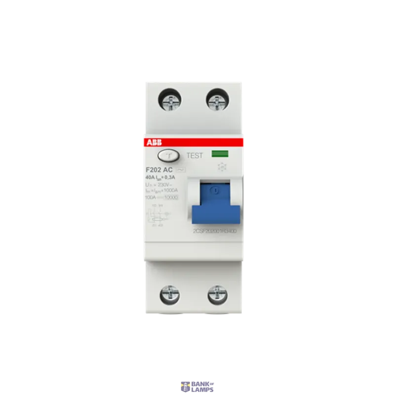 ABB F202 AC-40/0.3 Residual Current Circuit Breaker 2P AC type 2CSF202001R3400