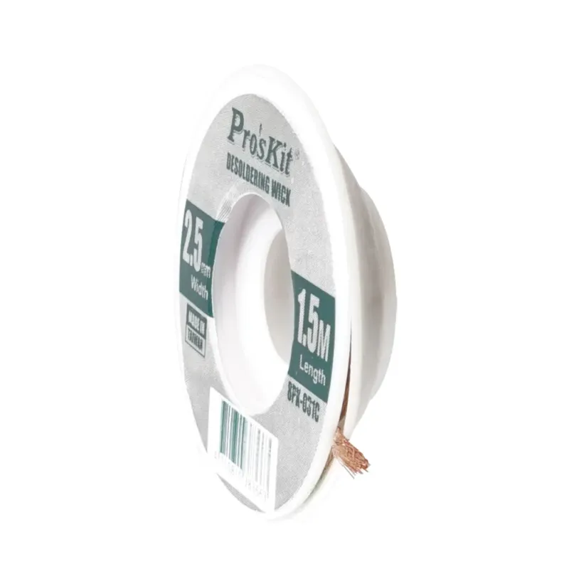 Pro'sKit Atkausēšanas dakts platumam 2,5 mm x1,5 m 8PK-031C