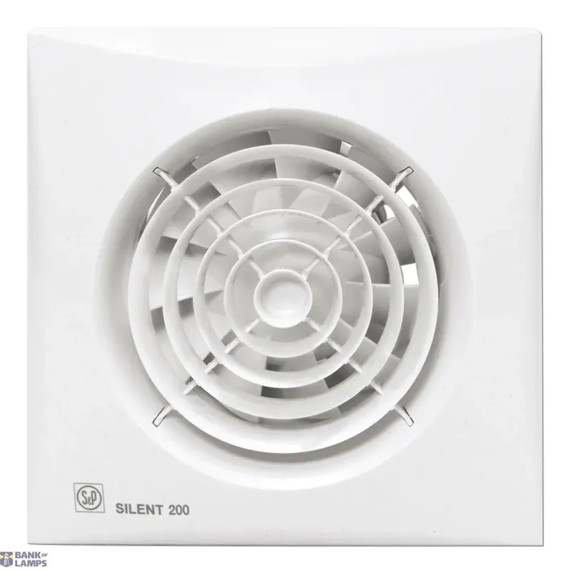 S&P Small-Room Ventilator SILENT-200 CRZ, 220-240V 50 5210425400