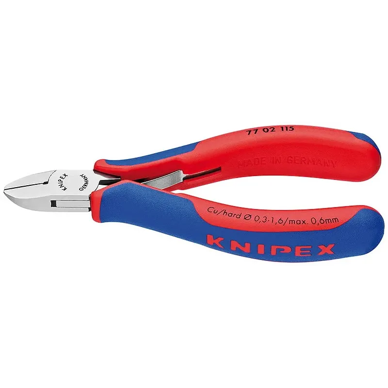 Knipex Elektriķu diagonālās griešanas knaibles 115 D1,6 mm, DR ar 7702115