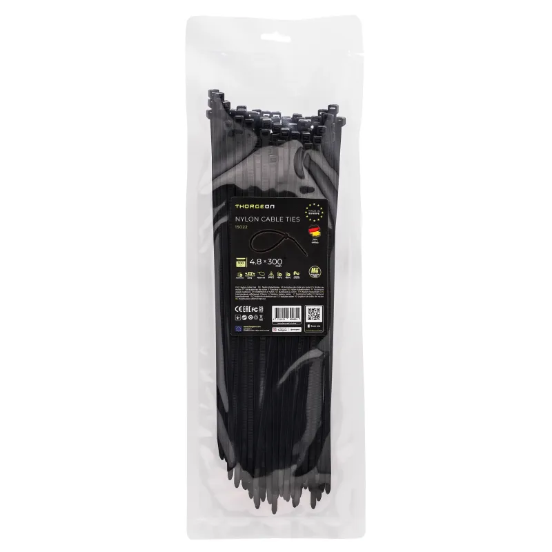 THORGEON Ties 4.6x300 Black (100 pcs) 15022