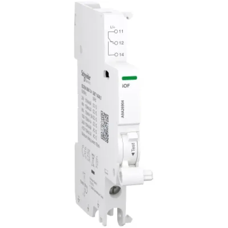 Schneider Electric Oc Contact Acti9, 6A, 24V AC, 1CO, IP20, White, 415V AC A9A26904