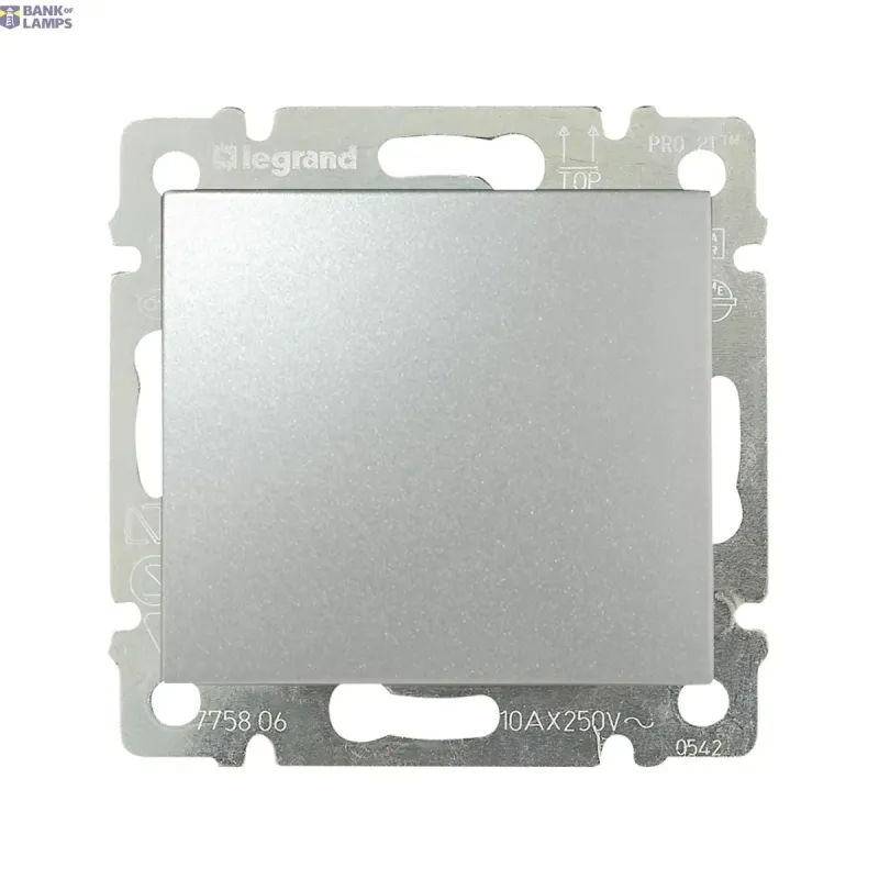 Legrand Push Button Aluminium, 10 A, 1P, 250 V, IP31 770111