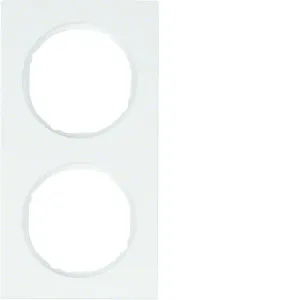 Berker 10122289 — Frame 2gang, R.3, p. white glossy Berker 10122289 — Frame 2gang, R.3, p. white glossy