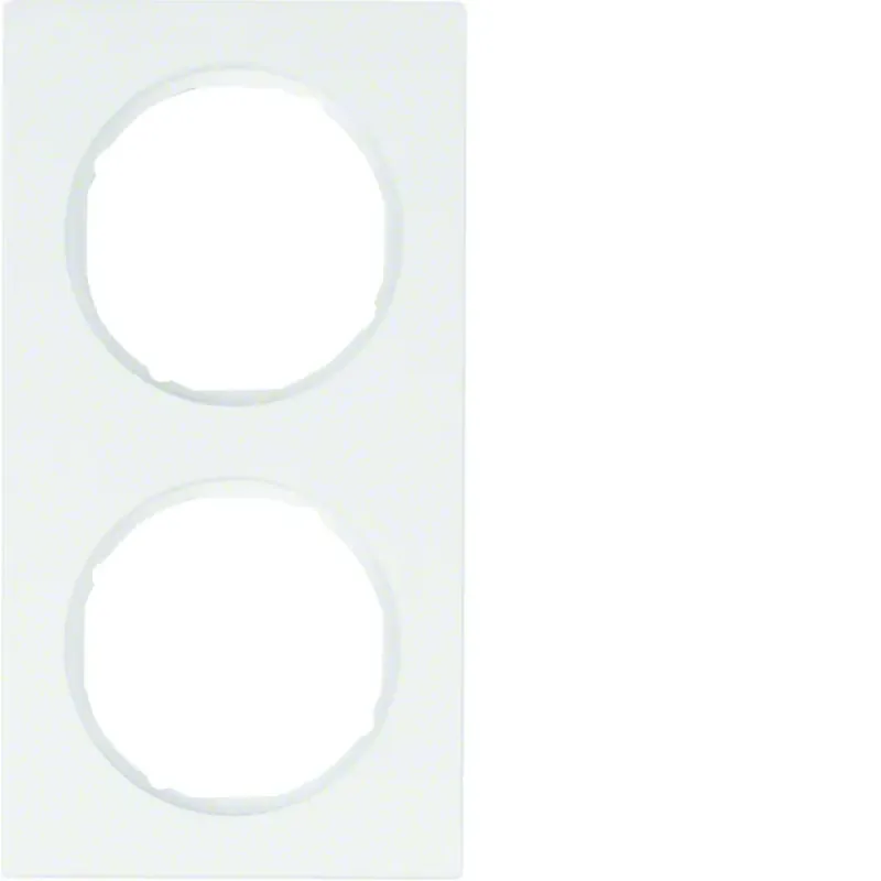 Berker Frame 2gang, R.3, p. white glossy 10122289
