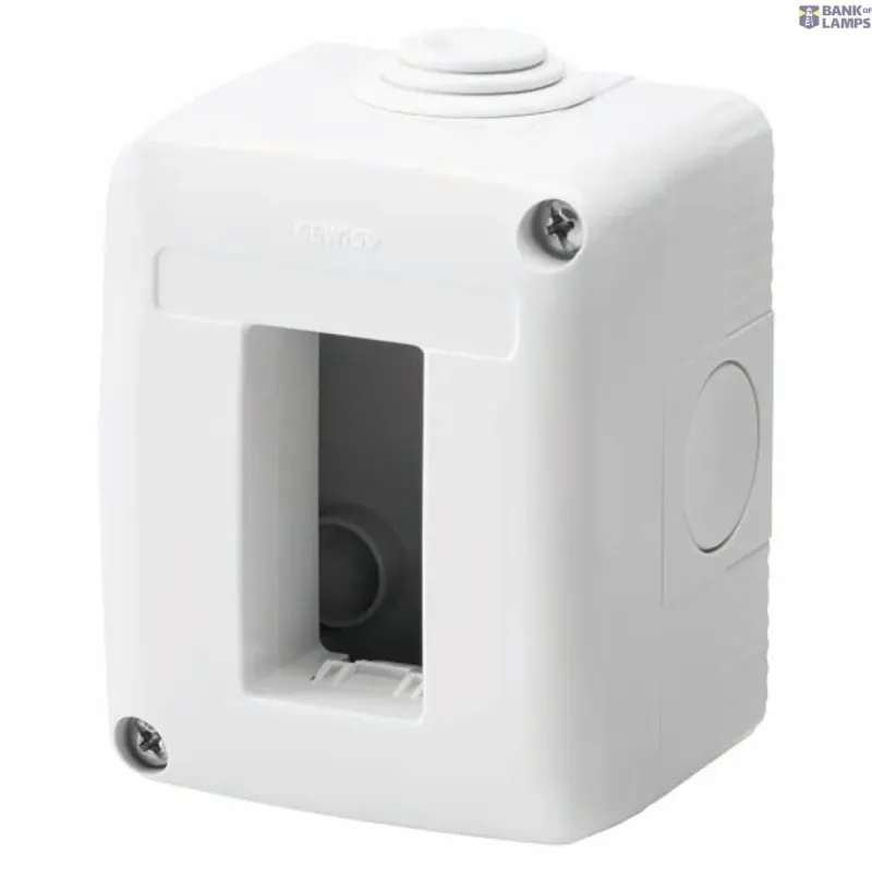 GEWISS Protected Enclosure For System Devices 1 Gang, Ral 7035 GW27001