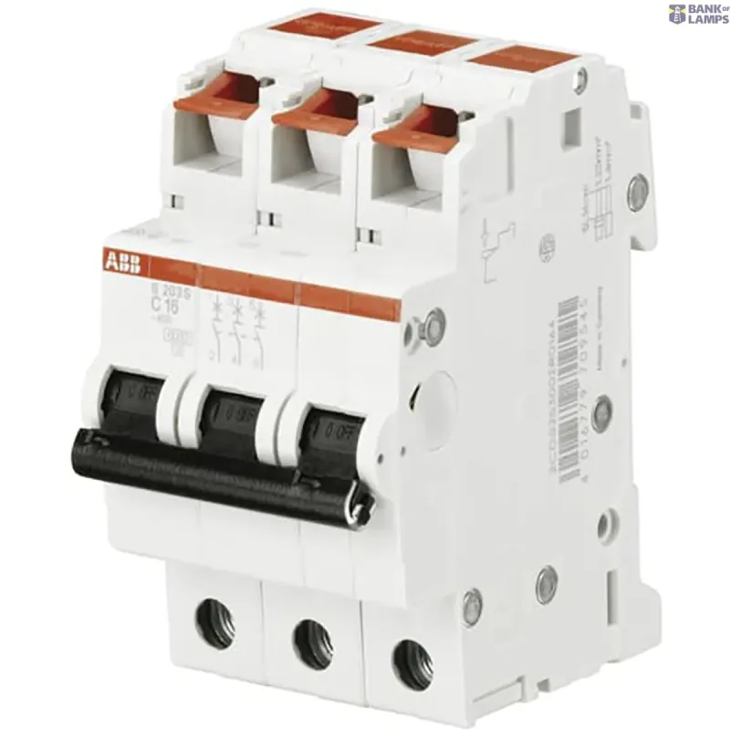 ABB S203S-C16 Miniature Circuit Breaker - 3P - C - 16 A 2CDS253002R0164